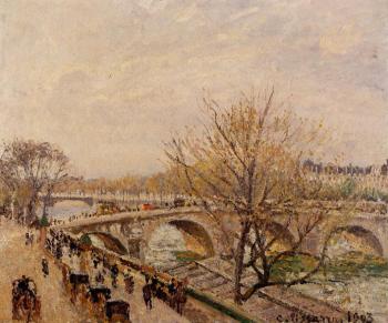 卡米耶 畢沙羅 The Seine at Paris, Pont Royal